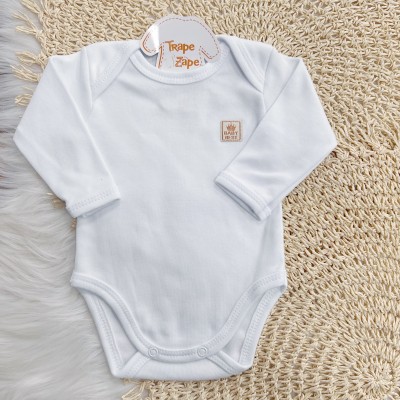 Conj. Body e Calça 100% Algodão Egípcio com Proteção UV50+ - Off White